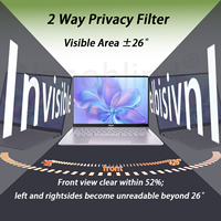 Filtre de confidentialité bidirectionnel anti-reflet, anti-éblouissement, protection des yeux, anti-traces de doigts, résistant aux rayures pour ordinateur portable 14 pouces 16:10