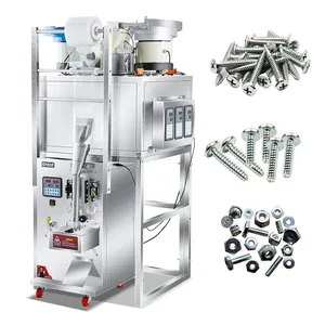 Fully automatic bolt nuts nails fasteners screw counting packaging machine with vibrating plate plastic bag packaging machine