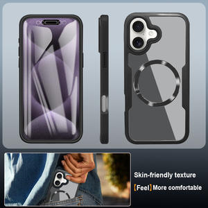 เคสโทรศัพท์ iPhone 17 air แบบแม่เหล็กสองด้าน ป้องกันเต็มจอ พร้อมฟิล์มกันรอย สำหรับ iPhone 16 15 14 13 12 <span class=keywords><strong>11</strong></span> - Product Image 3