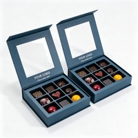 Meilleur prix pour une boîte cadeau en papier chocolatée personnalisée avec séparateur, fermeture magnétique de qualité alimentaire, boîtes d'emballage pour en-cas et bonbons