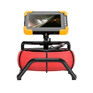 Cámara de Inspección de Tuberías de Alcantarillado Autonivelante AHD de 23 mm y 512 Hz con Monitor Wifi de Pantalla Táctil de 7 Pulgadas - Product Image 1