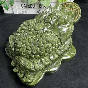 Venta al por mayor natural tallado a mano cristal dinero Rana suerte Xiuyan Jade <span class=keywords><strong>sapo</strong></span> para Fengshui - Product Image 6