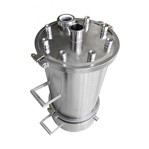 Extractor de tanques de solvente con doble camisa, Base de colección, caja de madera de acero inoxidable, accesorios de tubería sanitaria redondos de soldadura de 1 pieza - Product Image 3