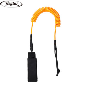 Laisse de cheville enroulée Heytur 5,5 mm pour planches à pagaie, planches de surf, kayaks, corde de traction rotative pour SUP - Product Image 4