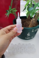 Bouteilles en plastique naturel de 10 ml, 15 ml, 20 ml, 1/3 oz, cylindres PE, avec bouchon à bec verseur, sauce shawarma, confiture, mini bouteilles compressibles