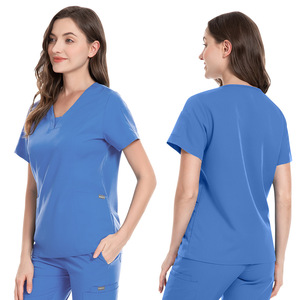 High Quality Joggers Set Nurse Uniforms Hospital Scrubs Comfortable Casual Style Unisex Polyester Rayon Spandex Blend Woven - Product Image 3