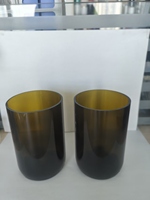 Support pour bougie votive, style bouteille de vin bordeaux, à large diamètre et fond en verre épais, pour la fabrication de bougies de Noël