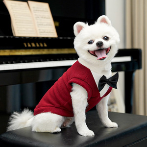 Ropa de Invierno para Mascotas, Traje Ajustable de Poliéster, Elegante y Personalizado, Transpirable para Perros y Gatos, para Bodas y Fiestas - Product Image 5