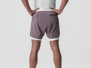 กางเกงขาสั้นออกกำลังกาย High Street Solid รุ่น 2 in 1 ผ้าโพลีเอสเตอร์ แห้งเร็ว กันน้ำ สำหรับวิ่งและกิจกรรมกลางแจ้ง ทรงเข้ารูปสำหรับผู้ชาย - Product Image 6