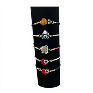 DAFNI BIG PAZAR Women's Charm Bracelet with Beaded Glass Charm Tai Silver & Lampwork Materials Gift - Product Image 2