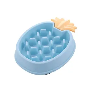 Amaz Color Box Best Seller Pineapple Shaped Anti Choking Slow Eating Food Bowl Cups Trade Assurance Small Plastic 10 Ml Ou