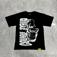Kaos Pria Oversize Kasual Desain Cetak THAT'S AWFUL LOT COUGH SYRUP 100% Katun Lengan Pendek Putih Berkualitas Tinggi Worsted