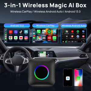 Carlinkit 2024 nueva versión tbox ambiental Android <span class=keywords><strong>13</strong></span> 8 + <span class=keywords><strong>128GB</strong></span> Magic carplay AI box con tipo-c y Puerto USB inalámbrico carplay - Product Image 2