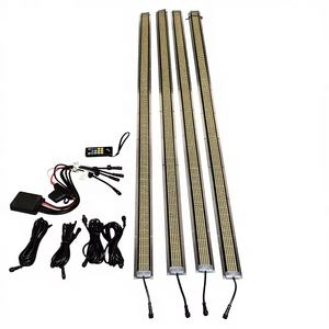 Kit de tiras de luces LED para cavas de rueda, barra de aluminio, luces de tira RGBW blancas para guardabarros y marcos de camiones, SUV y vehículos todoterreno - Product Image 2