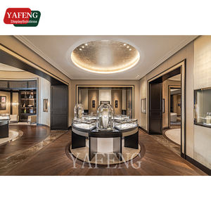 カスタマイズ可能なステンレス鋼とガラスのジュエリーディスプレイキャビネットLED照明付き装身具とジュエリーの豪華なショーケース - Product Image 5