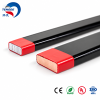 Fil de cuivre émaillé plat torsadé Tengde haute classe thermique 600V 24 AWG 0,5 mm IP54 pour bobinage de transformateur de puissance