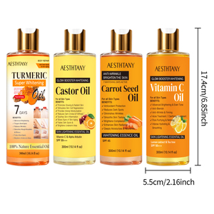 AESTHTANY <span class=keywords><strong>Olio</strong></span> Essenziale Puro di Curcuma Schiarente 300ml Grado Terapeutico Rassodante <span class=keywords><strong>Olio</strong></span> da <span class=keywords><strong>Massaggio</strong></span> alle Erbe <span class=keywords><strong>per</strong></span> la Pelle - Product Image 5