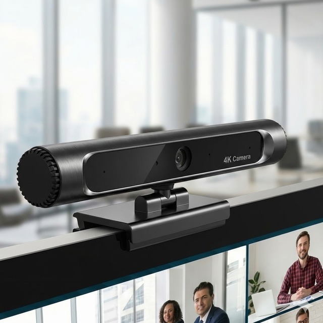 4K HD CMOS Auto Focus USB Web Camera with Sound Pick-Up and Flat Wide Angle for Video Conference 48MP 60fps