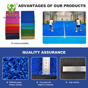 <span class=keywords><strong>Gazon</strong></span> <span class=keywords><strong>synthétique</strong></span> texturé de qualité tournoi 63000 densité, 12 mm, pour le paddle-tennis professionnel et le Campi Da Padel - Product Image 4