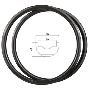 Llantas <span class=keywords><strong>MTB</strong></span> <span class=keywords><strong>de</strong></span> <span class=keywords><strong>carbono</strong></span> <span class=keywords><strong>de</strong></span> <span class=keywords><strong>29</strong></span> pulgadas, 22mm <span class=keywords><strong>de</strong></span> profundidad, 36mm <span class=keywords><strong>de</strong></span> ancho, anillo <span class=keywords><strong>de</strong></span> fibra <span class=keywords><strong>de</strong></span> <span class=keywords><strong>carbono</strong></span> sin cámara para campo traviesa - Product Image 1