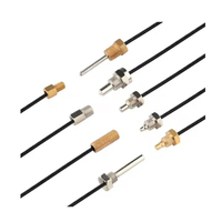 Sensor de Temperatura PT100 con Conector de Anillo, de -50 a 200°C, Clase B, Cable Blindado de Tres Núcleos para Motor Eléctrico, HVAC, Industrial, OEM