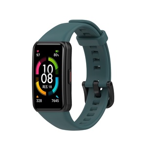 Bracelet intelligent à boucle noire pour Huawei <span class=keywords><strong>Band</strong></span> <span class=keywords><strong>6</strong></span> <span class=keywords><strong>Honor</strong></span> Band6, couleur Pure, Sport, TPU - Product Image 2