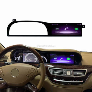 เครื่องเล่นมัลติมีเดียระบบ Linux อัปเกรด GPS ขนาด 12.3 นิ้ว รองรับ Wireless CarPlay สำหรับรถยนต์ Mercedes Benz S-Class W221 ปี 2006-2013 NTG3.0 3.5 - Product Image 1
