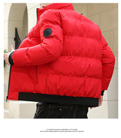 Veste d'hiver pour homme personnalisée, veste bomber avec logo en caoutchouc, livraison directe, veste en duvet de haute qualité, chaude et surdimensionnée