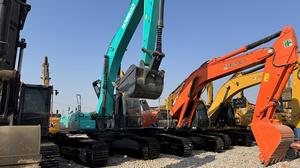 Excavatrice sur chenilles hydraulique de grande taille Kobelco SK350-8 d'occasion bien entretenue, 35 tonnes, prix avantageux - Product Image 5