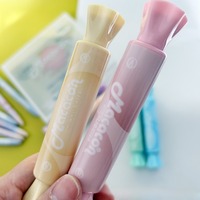Papeterie scolaire Mini stylo fluorescent à bonbons 6 couleurs bricolage Macaron stylo de marquage et de marquage à double tête