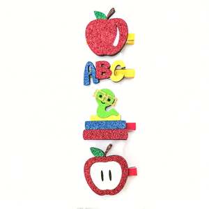 2024 Offre Spéciale mignon fruits pomme pince à cheveux pour enfants bébé fille fruits paillettes cheveux accessoires BB Clips - Product Image 4