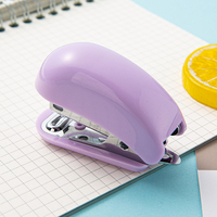 Mini agrafeuse universelle Portable de couleur Macaron, outil manuel multifonctionnel de bureau, pour étudiants, sans effort