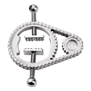 Pinzas para Pezones QKKQ con Forma de Engranaje, Accesorios de Bondage BDSM, Bloqueo de Senos, Pinzas para Pezones de Acero Inoxidable, Juguetes Sexuales para Parejas - Product Image 1