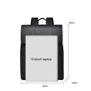 <span class=keywords><strong>Sac</strong></span> à <span class=keywords><strong>dos</strong></span> décontracté tendance en <span class=keywords><strong>cuir</strong></span> PU imperméable grande capacité pour hommes, idéal pour les lycéens, étudiants et trajets quotidiens - Product Image 2