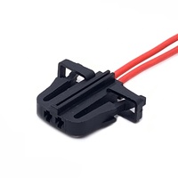 Connecteur de plaque d'immatriculation 2 voies 3B0 972 702 Connecteur de porte de voiture Feux de coffre Capteur de klaxon pour VW Audi Skoda 3B0972702