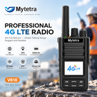 MYT V610 Talkie-walkie professionnel 4G LTE, réseau mondial, radio bidirectionnelle, étanche IP67, positionnement GPS, interphone robuste PTT