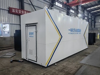 Système MBBR intégré conteneurisé pour station d'épuration des eaux usées, pompe à pression, capacité de 50 000 L/heure pour