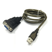 Convertidor de adaptador de cable serie USB 2,0 macho a RS232 hembra DB9 con chip PL2303
