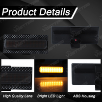 Accessoire de voiture directement de l'usine, éclairage de calandre LED pour Jeep Wrangler JL 2024 2025, lentille noire fumée, lumière blanche jaune