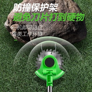 21V có thể gập lại cỏ Tông đơ máy Pin Máy cắt cỏ bán buôn bàn chải cắt lưỡi với bánh xe - Product Image 3