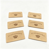 Étiquettes personnalisées en cuir microfibre pressé à chaud, écologiques, pour jeans, vêtements, accessoires de confection à coudre, vente en gros, OEM