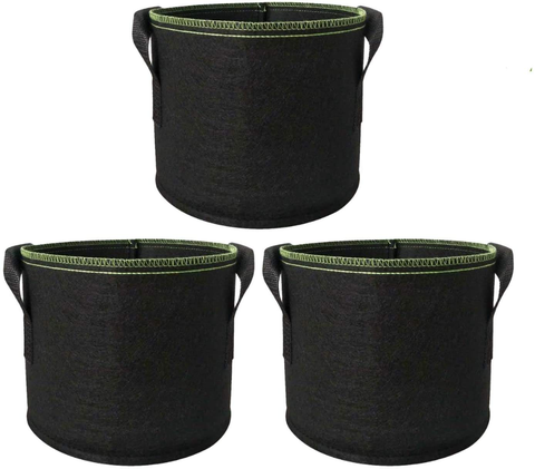 Manufacturer's New Breathable Fabric Pots Black Tree Pot for Potato Growing Plain Style Wholesale Felt Planter Needle-Punched