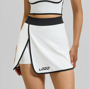 ओम महिलाओं की स्पोर्टी-1 त्वरित शुष्क जिम कस्टम लड़की सुरक्षा शॉर्ट्स के साथ एंटी-एक्सपोजर टेनिस स्कर्ट - Product Image 1