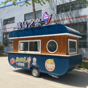 Remolque de Comida Móvil Cuadrado Estándar Europeo Henghe con Freidora, Camión de Comida Económico, Camión de Helados con Certificación DOT y CE - Product Image 6