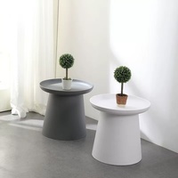 Table basse décorative en acier inoxydable noir, mobilier de salon, portable, installation facile, design moderne minimaliste, options de couleur