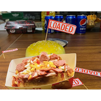 Drapeaux en bois pour cure-dents, vente en gros, logo personnalisé, écologiques, pour hamburgers, sandwichs, cupcakes, pour restaurant