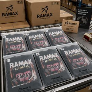 RAMAX T-shirt Grafica Personalizzata Effetto Consumato Cotone Pesante 300g Oversize Streetwear Orlo Grezzo Fornitore OEM di Fabbrica All'ingrosso - Product Image 6