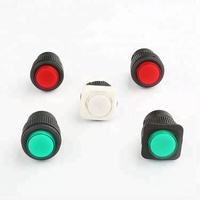 Pas cher en gros 250V 1A 2 broches 16MM taille de montage pas de mini interrupteur à bouton-poussoir momentané