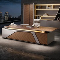 Bureau de direction moderne et durable pour hôpital, table d'ordinateur convertible en bois avec panneau extensible pour mobilier de bureau de direction