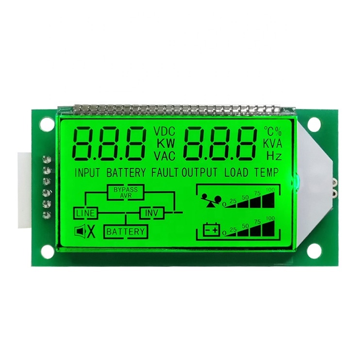 4 digit Customized Monochrome Display Module UPS Power Screen 7 Segment LCD Display